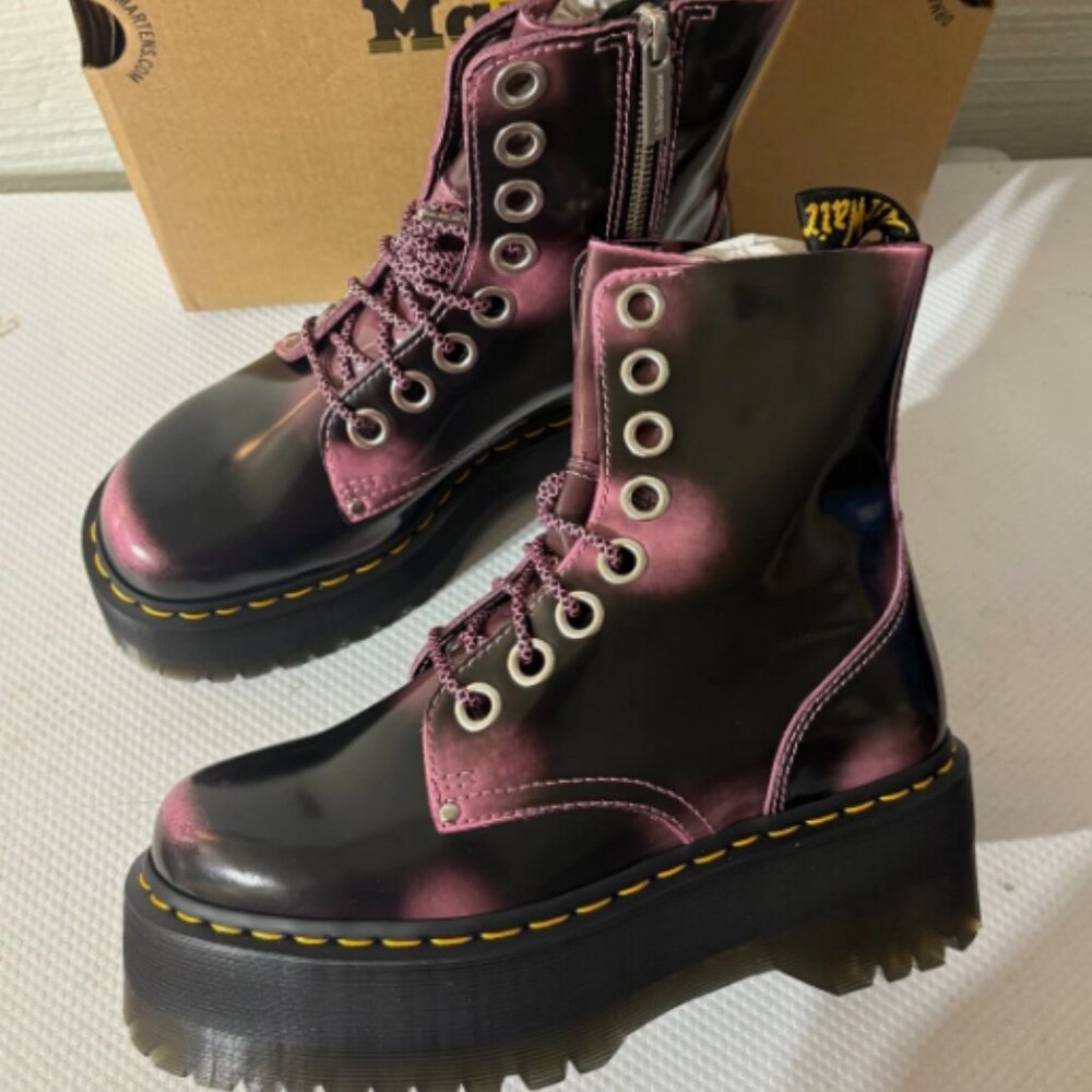 JADON MAX DISTRESSED LEATHER PLATFORMS IN FONDANT PINK MSRP$300 Vibrant& Unique - Picture 4 of 16